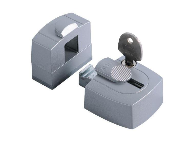 Oplegslot AXA SKG1 3015 zilver, Doe-het-zelf en Bouw, Hang- en Sluitwerk, Klink of Kruk, Nieuw, Overige materialen
