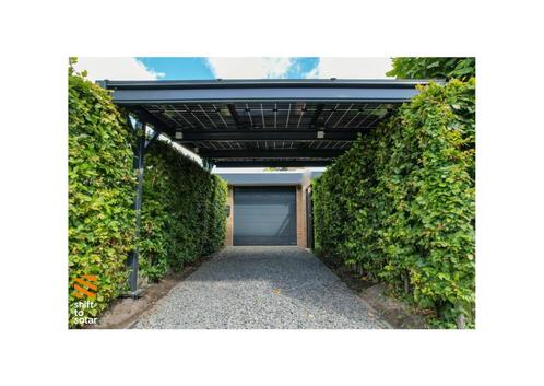 Stalen Solar Carport Zonnepanelen Enkel - 1 parkeerplek, Jardin & Terrasse, Verrières, Carport