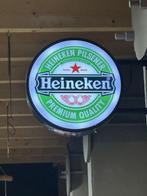 Met ophang bouten - No reserve-Dubbelzijdig Heineken, Antiek en Kunst