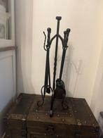 Openhaard accessoire (4) - fraaie antieken ijzer gegoten en