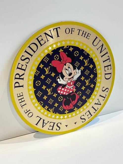 Rob VanMore - President Minnie X Louis Vuitton Circle - 50cm, Antiek en Kunst, Kunst | Schilderijen | Modern