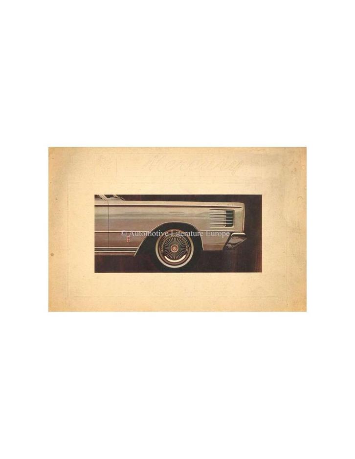 1965 MERCURY PROGRAMMA BROCHURE ENGELS, Boeken, Auto's | Folders en Tijdschriften, Ophalen of Verzenden