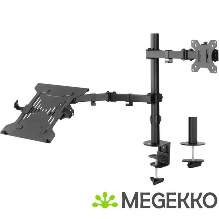 ACT Monitorarm max 32  met laptophouder, 1 scherm, Computers en Software, Overige Computers en Software, Nieuw, Verzenden