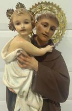 Olot - sculptuur, San Antonio de Padua - 56 cm - Messing,, Antiek en Kunst