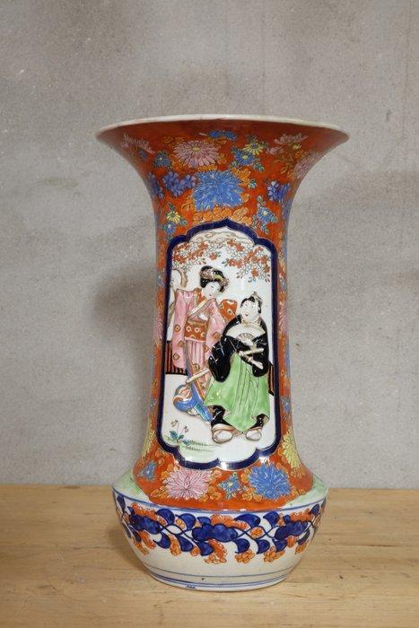 Vaas - Porselein - Japan - Japanse Kutani vaas 1910s (Zonder, Antiek en Kunst, Antiek | Overige Antiek