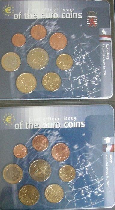 Europe. Series 1 Cent - 2 Euro 1999/2002 (12 series) (Sans, Postzegels en Munten, Munten | Europa | Euromunten