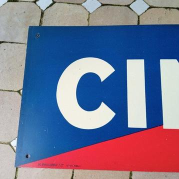 CINZANO - Enseigne publicitaire - Acier