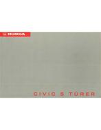 1994 HONDA CIVIC 5-DEURS INSTRUCTIEBOEKJE DUITS