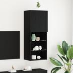 vidaXL TV-Meubel met LED-Lichten Zwart Eiken 40,5x30x102 cm, Verzenden, Nieuw