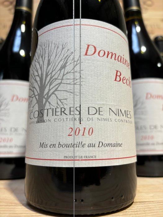 2010 Domaine Bech Costières de Nimes - Rhône - 12 Flessen, Collections, Vins