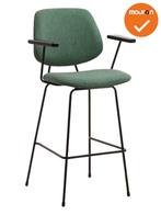 Barkruk Eva - NIEUW - Groen - zithoogte 77cm, Vergader- of Presentatieruimte, Ophalen of Verzenden, Nieuw zonder verpakking, Stoel