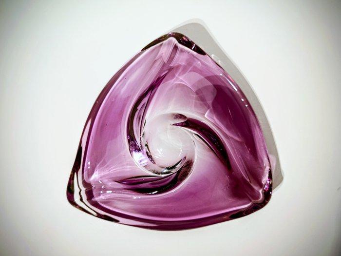 Val Saint Lambert - René Delvenne - Dienblad - Kristal, Antiek en Kunst, Antiek | Glaswerk en Kristal