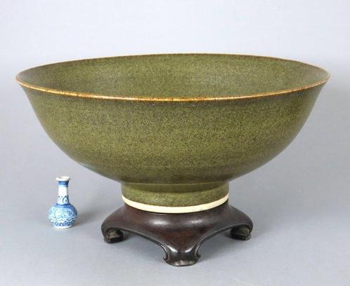 Qianlong (1735-1796) - Kom - Large Teadust Glazed Bowl -, Antiek en Kunst, Antiek | Overige Antiek
