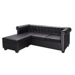 vidaXL Canapé Chesterfield en forme de L cuir, Huis en Inrichting, Verzenden