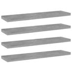 vidaXL Wandschappen 4 st 40x10x1,5 cm bewerkt hout, Huis en Inrichting, Woonaccessoires | Wandplanken en Boekenplanken, Verzenden