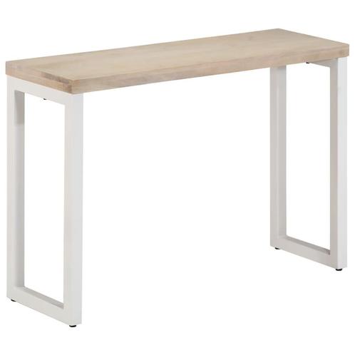 vidaXL Wandtafel 110x35x76 cm massief mangohout en ijzer, Huis en Inrichting, Tafels | Bijzettafels, Nieuw, Verzenden