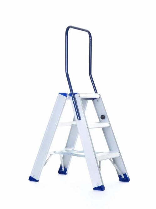 Eurostairs Dubbel Oploopbare Trap – 2 t/m 12 Treden, Doe-het-zelf en Bouw, Ladders en Trappen, Trap, Nieuw, 2 tot 4 meter, Verzenden