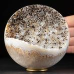 Ongewone agaatbol met calcedonydruzy - Unieke Agata Sphere -, Verzamelen, Mineralen en Fossielen