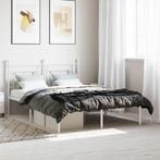 vidaXL Bedframe met hoofdbord metaal wit 140x200 cm, Huis en Inrichting, Slaapkamer | Bedden, Verzenden, Nieuw