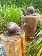 sculptuur, Set gietijzeren slakken - 10 cm - Gietijzer