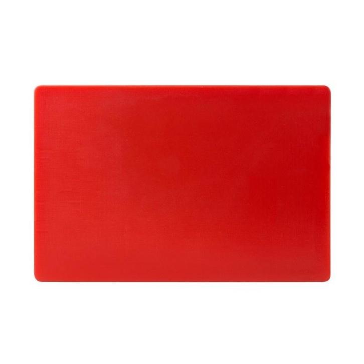 Snijplank | LDPE | Rood | 450x300x20(h)mm Hygiplas, Zakelijke goederen, Horeca | Keukenapparatuur, Nieuw in verpakking, Verzenden