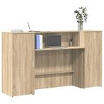 vidaXL Receptiebalie 180x50x103,5 cm bewerkt hout sonoma, Verzenden, Nieuw