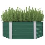 vidaXL Plantenbak verhoogd 129x129x46 cm gegalvaniseerd, Tuin en Terras, Verzenden, Nieuw