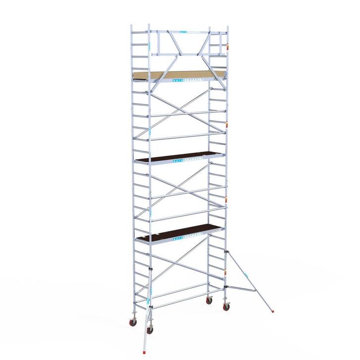 Euroscaffold basic rolsteiger 75 x 8,2m werkhoogte, Doe-het-zelf en Bouw, Steigers, Rolsteiger of Kamersteiger, Nieuw, 5 meter of hoger