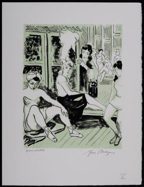 Yves Brayer (1907-1990) - Répétition sur scène #V -, Antiek en Kunst, Antiek | Overige Antiek