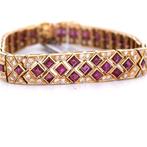 Armband - 18 karaat Geel goud - 10.50ct. tw. Robijn -, Bijoux, Sacs & Beauté