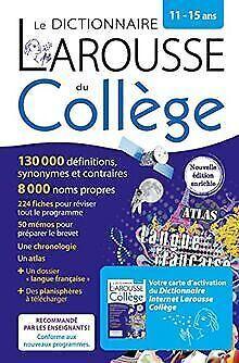 Dictionnaire Larousse du collège bimédia  COLLECTIF  Book, Livres, Livres Autre, Envoi