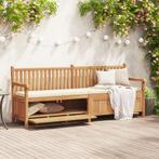 vidaXL Tuinkast Bank Bruin 228 x 60 x 90 cm Massief teakhout, Tuin en Terras, Verzenden, Nieuw