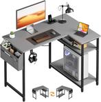 Bureau - Computertafel - Computerbureau - 110x80 cm - Grijs, Verzenden