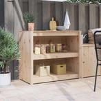 vidaXL Keuken Kast met plank Bruin 106 x 55 x 92 cm Massief, Verzenden, Nieuw