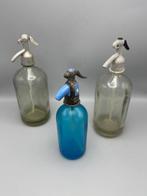Siphon - Ensemble de trois bouteilles de soda sifon vintage,