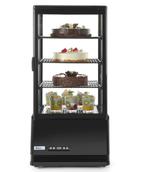 Koelvitrine | 78L | Zwart | +2°C/+6°C | 4 Niveaus |, Zakelijke goederen, Verzenden, Nieuw in verpakking