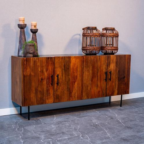 Dressoir Mangohout Rosa 175 cm, Huis en Inrichting, Kasten | Dressoirs, Nieuw, Verzenden