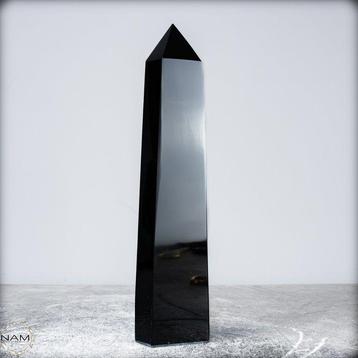 Obsidienne noire naturelle de haute qualité Obélisque-