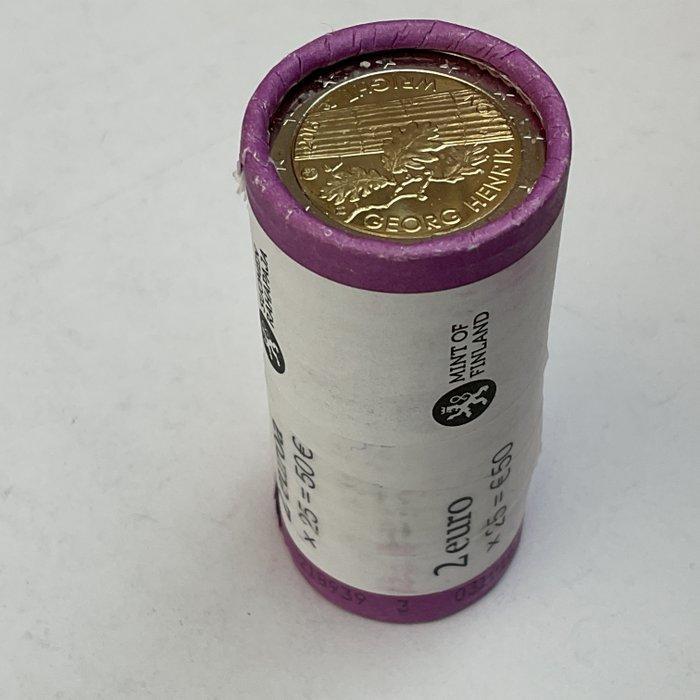 Finland. 2 Euro 2016 von Wright (25 munten) in zichtrol, Postzegels en Munten, Munten | Europa | Euromunten