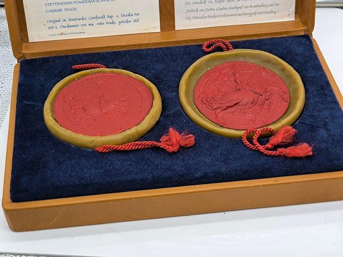 européen Replik-Set de sceaux de cavalier médiéval –, Antiek en Kunst, Antiek | Overige Antiek