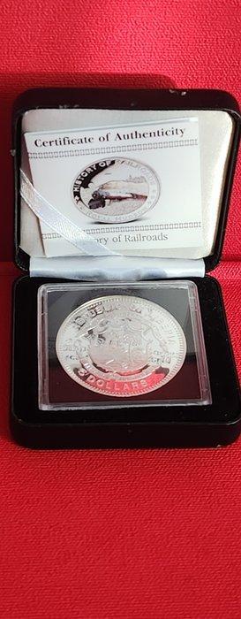 Libéria. Unique 5 Dollars Silver coin The History of Royal