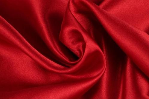15 meter satijn stof - Rood, Hobby en Vrije tijd, Stoffen en Lappen, 120 cm of meer, 200 cm of meer, Rood, Nieuw, Satijn of Zijde