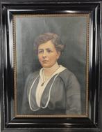 École belge (XIX) - Portret van een vrouw, Antiek en Kunst