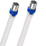 Coax kabel op de hand gemaakt - 1 meter  - Wit - IEC 4G, Nieuw
