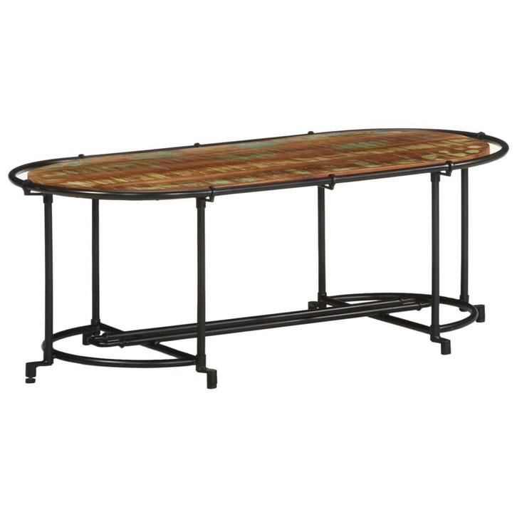 vidaXL Salontafel 110x55x40 cm massief gerecycled hout, Huis en Inrichting, Tafels | Salontafels, Nieuw, Verzenden