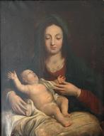 Scuola italiana (XVIII) - Madonna con Bambino, Antiek en Kunst