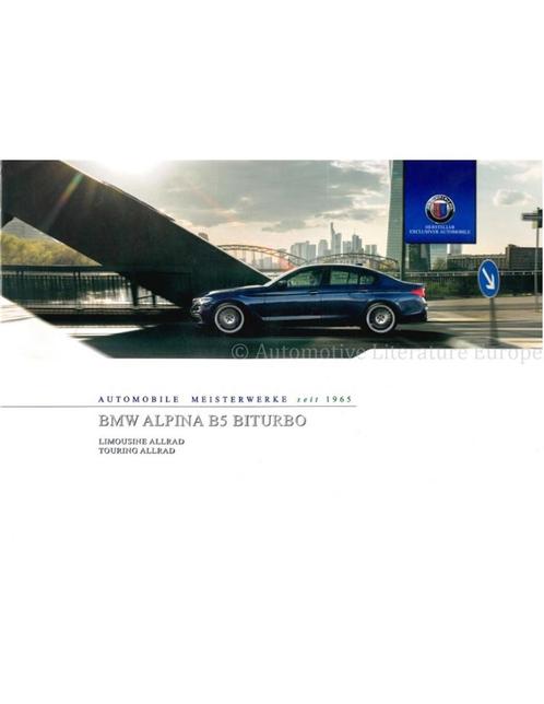 2019 BMW ALPINA B5 BITURBO BROCHURE DUITS, Livres, Autos | Brochures & Magazines