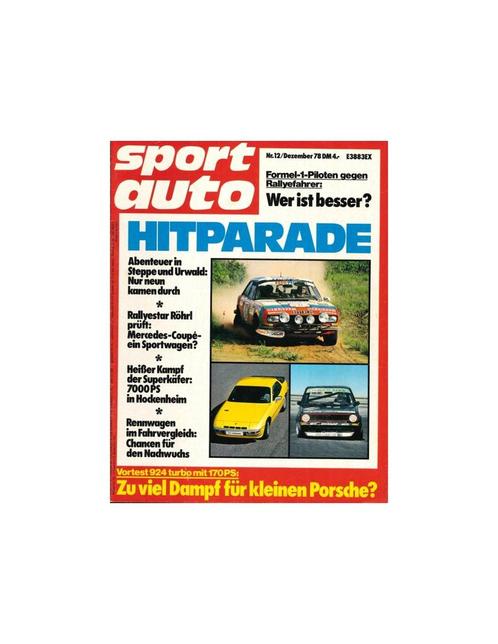 1978 SPORT AUTO MAGAZINE 12 DUITS, Boeken, Auto's | Folders en Tijdschriften, Ophalen of Verzenden