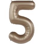 5 Jaar Cijfer Ballon Goud 86cm, Hobby en Vrije tijd, Feestartikelen, Verzenden, Nieuw