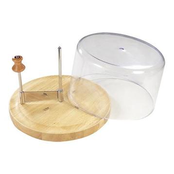 Kaaskruller houten plank met RVS mes en kunststof afdekkap, Verzenden